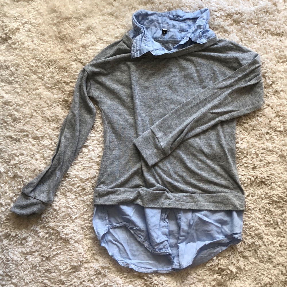 Long sleeve sweater blouse